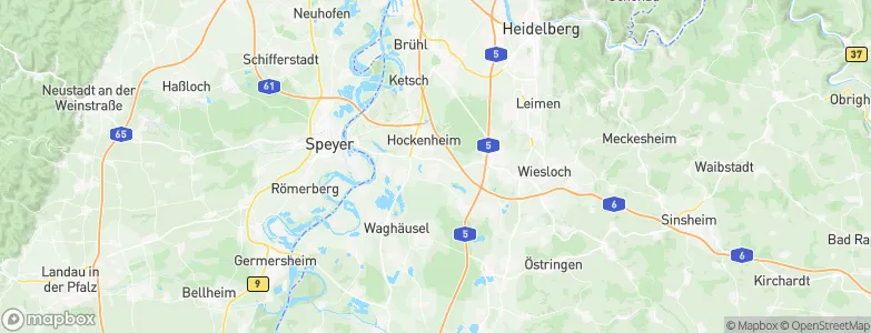 Reilingen, Germany Map