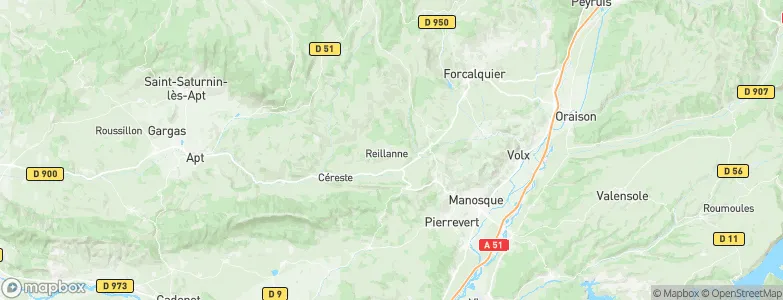 Reillanne, France Map