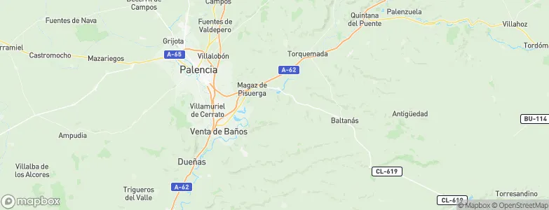 Reinoso de Cerrato, Spain Map