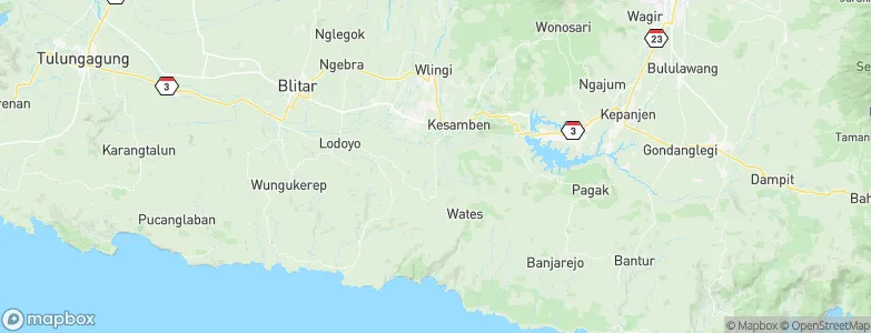 Rejoso, Indonesia Map