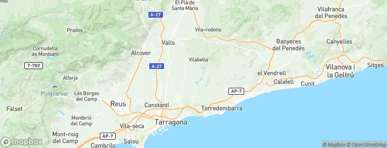 Renau, Spain Map