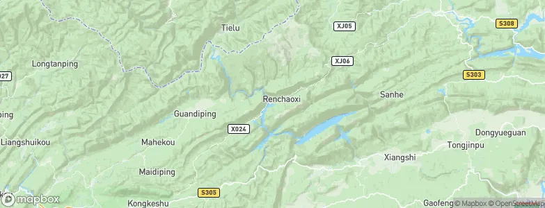 Renchaoxi, China Map