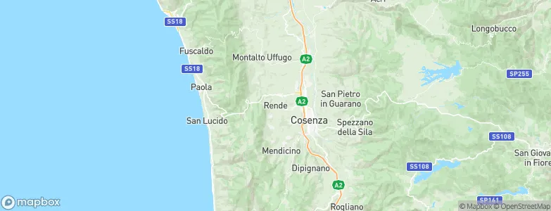 Rende, Italy Map