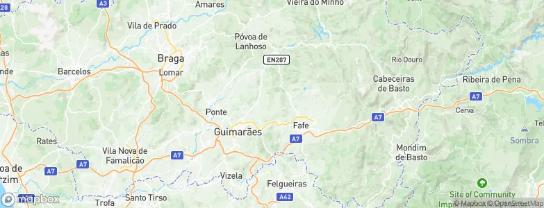 Rendufe, Portugal Map