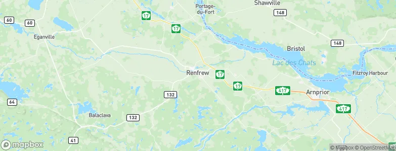 Renfrew, Canada Map