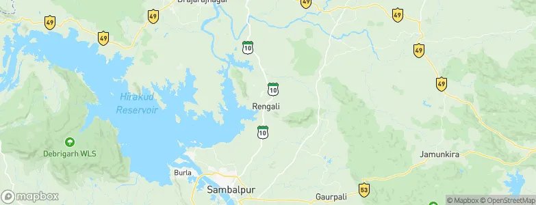 Rengāli, India Map