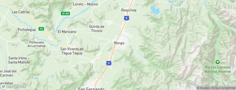 Rengo, Chile Map