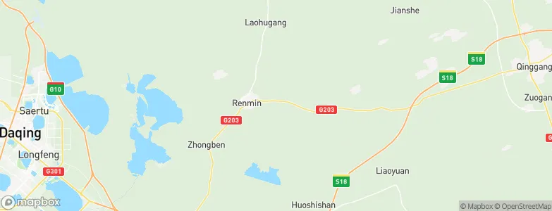 Renmin, China Map