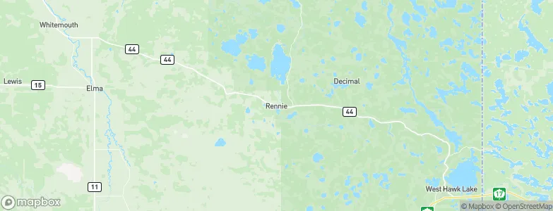 Rennie, Canada Map