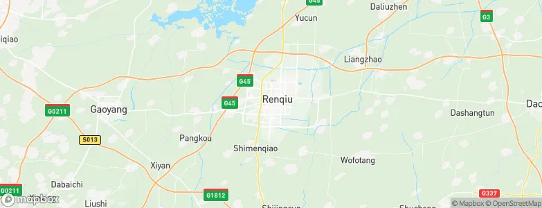 Renqiu, China Map