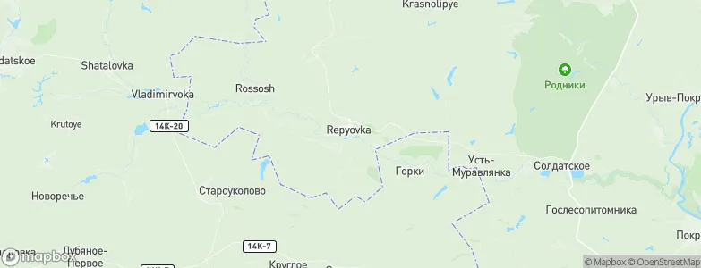 Rep'yëvka, Russia Map