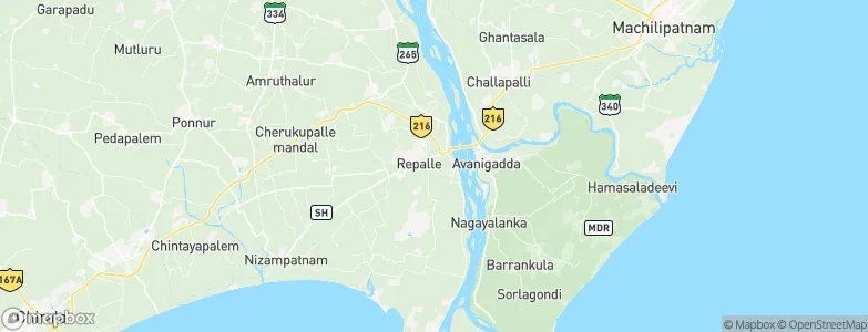 Repalle, India Map