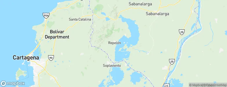 Repelón, Colombia Map