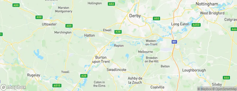 Repton, United Kingdom Map