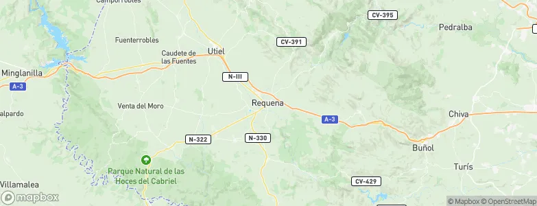 Requena, Spain Map