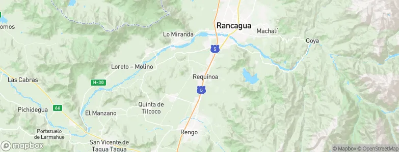 Requínoa, Chile Map