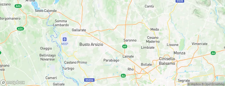 Rescaldina, Italy Map