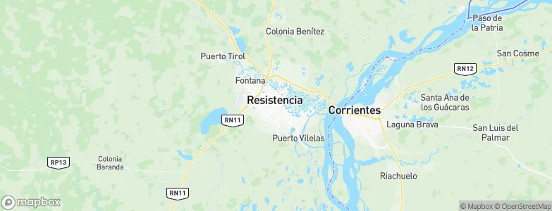 Resistencia, Argentina Map