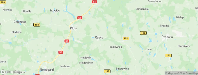 Resko, Poland Map