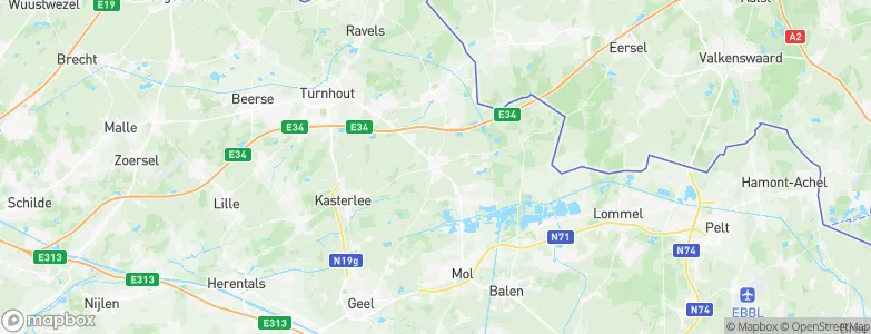 Retie, Belgium Map