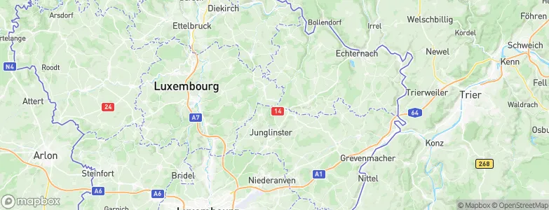 Reuland, Luxembourg Map