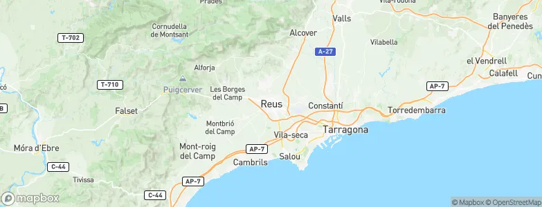 Reus, Spain Map