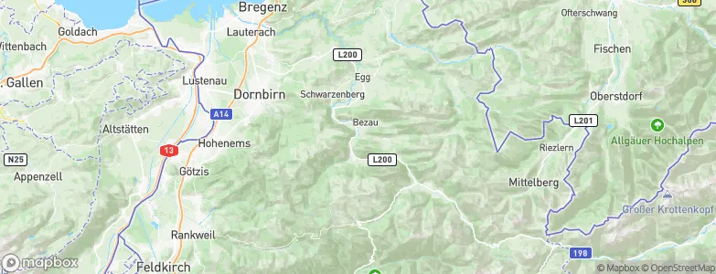 Reuthe, Austria Map