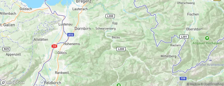Reuthe, Austria Map