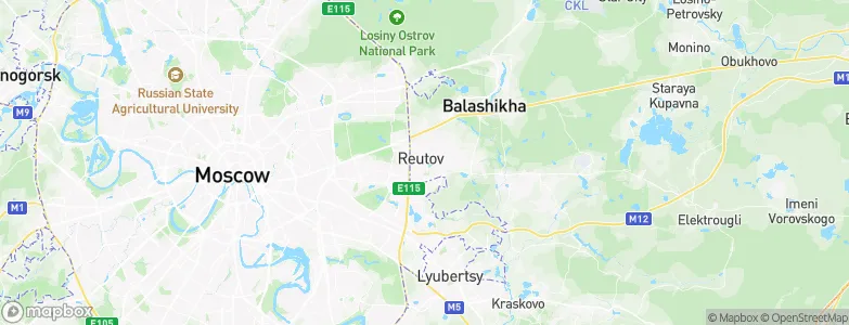 Reutov, Russia Map