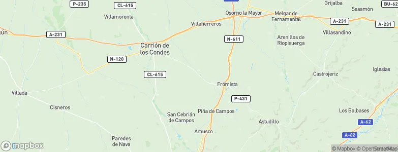 Revenga de Campos, Spain Map