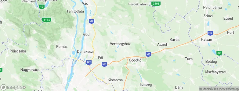 Revetekdűlő, Hungary Map
