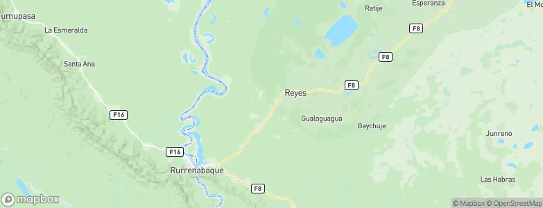 Reyes, Bolivia Map