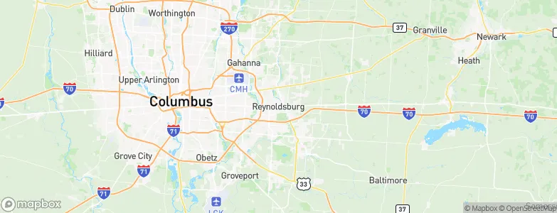 Reynoldsburg, United States Map