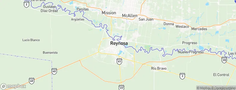 Reynosa, Mexico Map