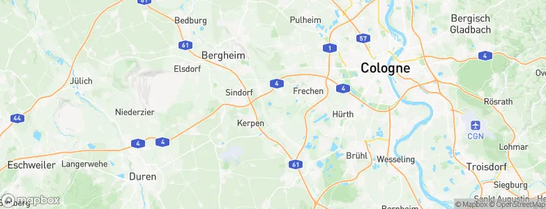 Rhein-Erft-Kreis, Germany Map