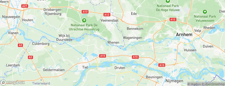 Rhenen, Netherlands Map