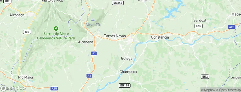 Riachos, Portugal Map