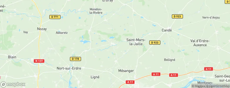 Riaillé, France Map
