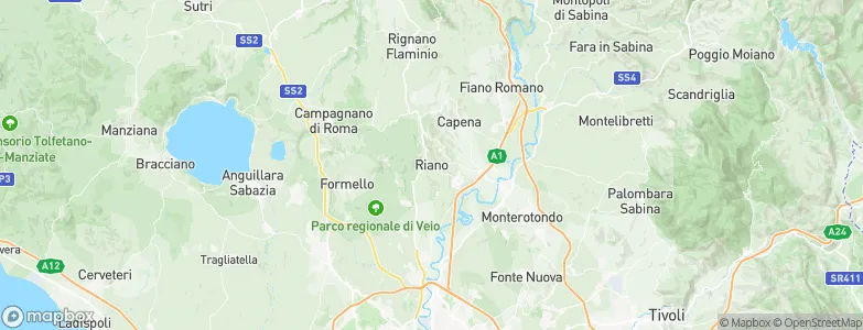 Riano, Italy Map