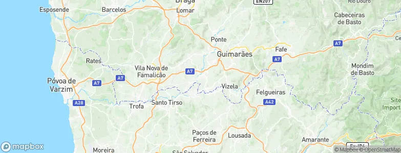 Riba de Ave, Portugal Map