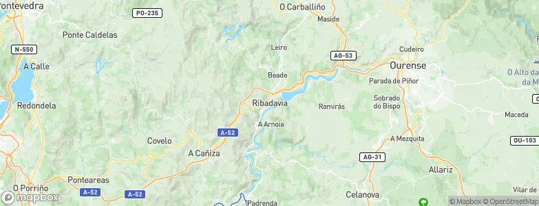 Ribadavia, Spain Map