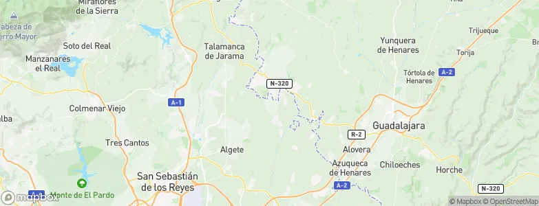 Ribatejada, Spain Map