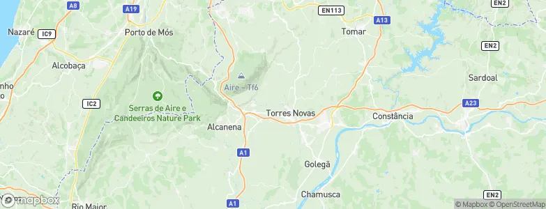 Ribeira Branca, Portugal Map