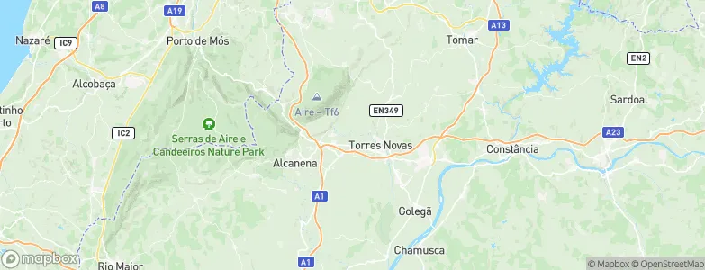 Ribeira Branca, Portugal Map