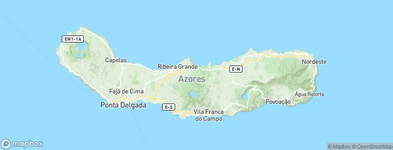 Ribeira Grande Municipality, Portugal Map