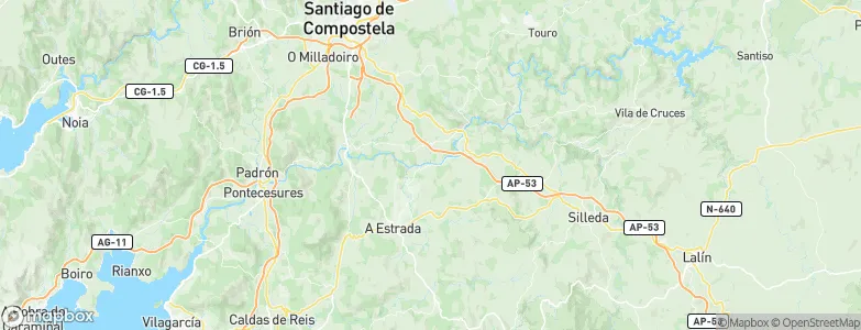 Ribeira, Spain Map