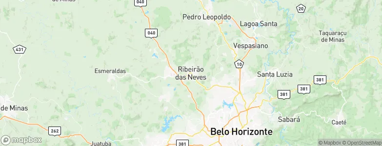 Ribeirão das Neves, Brazil Map