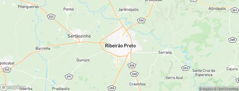 Ribeirão Preto, Brazil Map