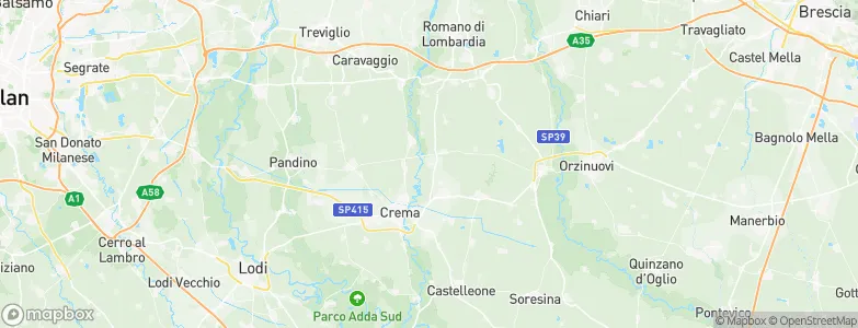 Ricengo, Italy Map