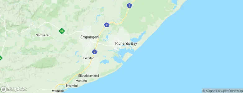 Richards Bay, South Africa Map